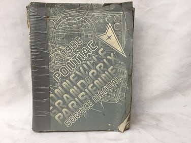 1986 Pontiac Bonneville Grand Prix Parisienne Service Manual