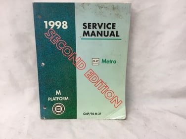 1998 Chevrolet Metro Service Manual
