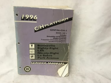 1996 Bonneville Eighty-Eight LSS Nighty-Eight Le Sabre Park Avenue Service Manual
