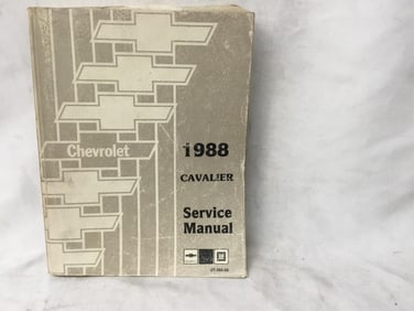 1988 Chevrolet Cavalier Service Manual