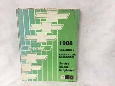 1988 Chevrolet Celebrity Electrical Diagnosis Service Manual Supplement