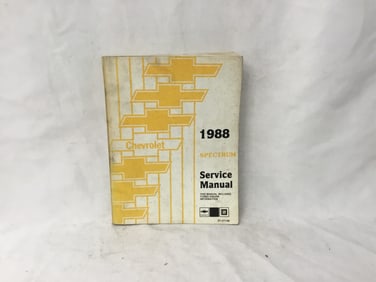 1988 Chevrolet Spectrum Service Manual