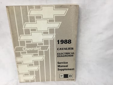 1988 Chevrolet Cavalier Electrical Diagnosis Service Manual Supplement