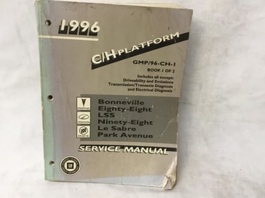 1996 Pontiac Oldsmobile Buick Bonneville Eighty-Eight Le Sabre Service Manual Book 1 of 2