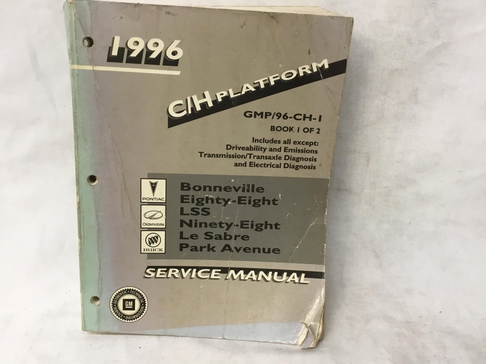 1996 Pontiac Oldsmobile Buick Bonneville Eighty-Eight Le Sabre Service Manual Book 1 of 2 (1 of 3)