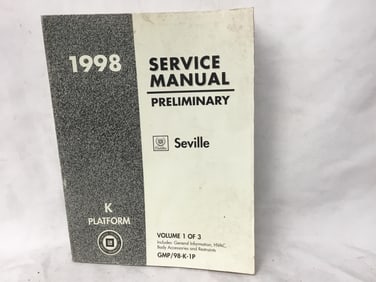 1998 Cadillac Seville Service Manual