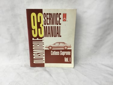 1993 Oldsmobile Cutlass Supreme Service Manual Volume 1