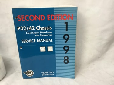 1998 Chevrolet GMC P32 / 42 Chassis Front Engine Motorhome Service Manual Volume 3 of 4