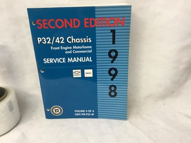 1998 Chevrolet GMC P32 / 42 Chassis Gron Engine Motorhome Service Manual Second Ed.