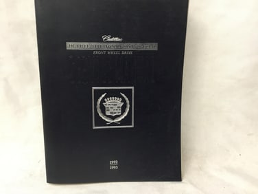 1992 & 1993 Cadillac DeVille Fleetwood Sixty Special Service Information