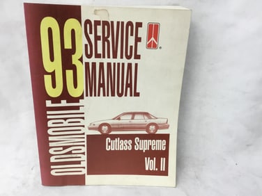 1993 Oldsmobile Cutlass Supreme Service Manual Volume 2