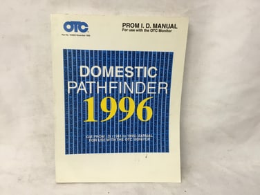 1996 Domestic Pathfinder Prom I.D. Manual for OTC Monitor