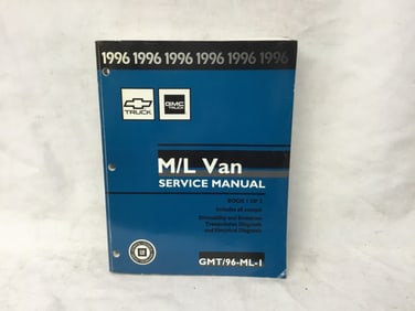 1996 Chevrolet Truck GMC Truck M/L Van Service Manual Book 1 of 2
