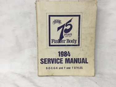 1984 Fisher Body Service Manual