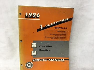 1996 Chevrolet Geo Cavalier Pontiac Sunfire Service Manual Book 2 of 2