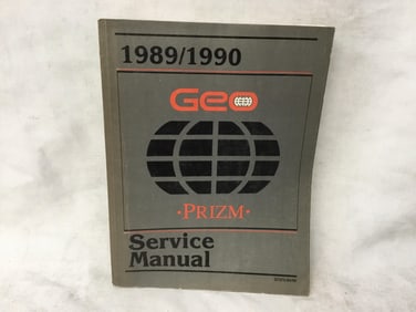 1989/1990 Chevrolet Geo Prizm Service Manual