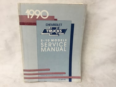 1990 Chevrolet Truck S-10 Service Manual