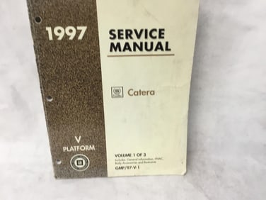 1997 Cadillac Catera Service Manual Volume 1 of 3