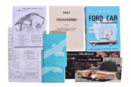 1957 Ford Thunderbird Factory Service Manuals and Dealer Literature