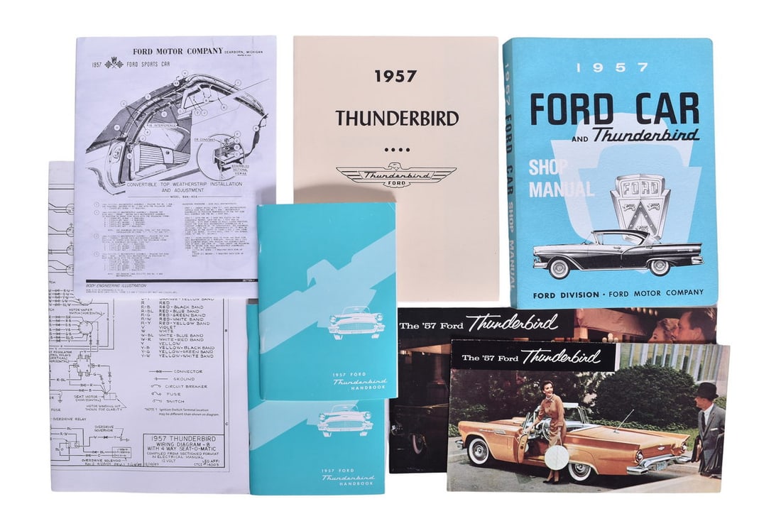 1957 Ford Thunderbird Factory Service Manuals and Dealer Literature (1 of 3)
