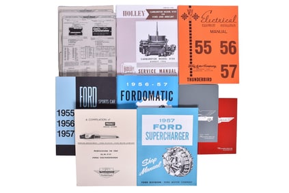 Group of Reprint 1955-1957 Ford Thunderbird Factory Literature