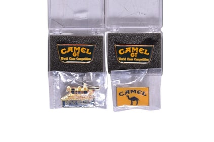 Set of four Camel / Camel GT Indy Car Racing Pins