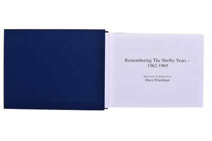 Remembering the Shelby Years 1962-1969 Hard Cover