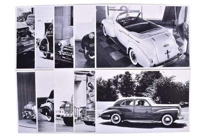 Ten Buick and Cadillac 11" X 17" Promotional Photographs 1930s-1950s
