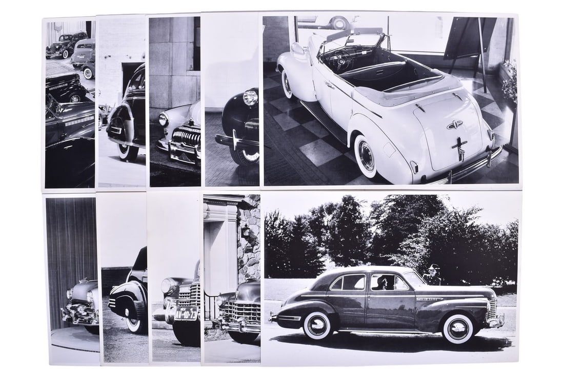 Ten Buick and Cadillac 11" X 17" Promotional Photographs 1930s-1950s (1 of 3)