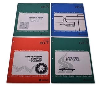 Group of Four 1968 Chrysler Technical Manuals