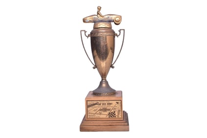 1953 Los Angeles Soap Box Derby Winner Trophy - Chevrolet Dealer Sponsored