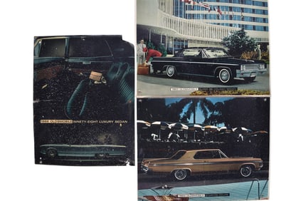 Three Oldsmobile 1960s Dealership Showroom Transparencies - Ninety-Eight, Starfire, Super 88
