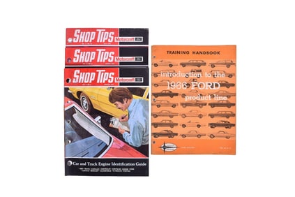 1966 FORD Training Handbook And Three Issues Of Shop Tips Motorcraft