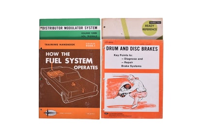 Four Ford Motor Company Original Reference Materials- 1966 Fuel System Training Handbook, 1966 New