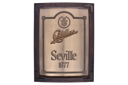 1977 Cadillac Seville Dealership Showroom Sign