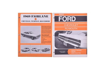 1969 Ford Vs. Chevrolet Plymouth Selling Advantages And 1969 Fairlane Vs. Chevelle, Tempest,