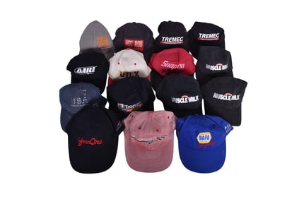 Group Of Fifteen Assorted Hats- Snap-On Racing, UTLX, Napa, Mopar, Tremec, Dodge, Dart, Hot Rod