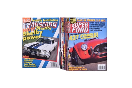 Thirteen Ford And Mustang Magazines From 1990's- Mustang Monthly, Super Ford