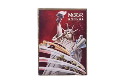 October 1941 Motor Annual Magazine With A. C. Radebaugh Cover Art- Ready For War Theme Issue