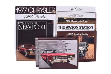 Ten Chrysler-Plymouth Promotional Items- 1977 Fury, 1979 Newport, 1977 Wagon, 1977 Cordoba, LeBaron,