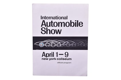 1967 International Automobile Show Program - New York Coliseum