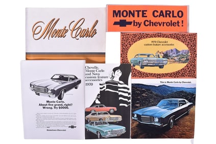 1970 Chevrolet Monte Carlo Dealership Sales Paper, Bumper Sticker, etc.