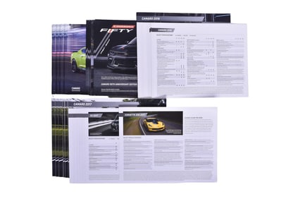 45 Pieces of Chevrolet Camaro Sales Literature 2016-2019 - Fiftieth Anniversary