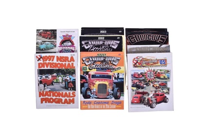 Ten Goodguys and National Street Rod Association Yearbooks and Programs