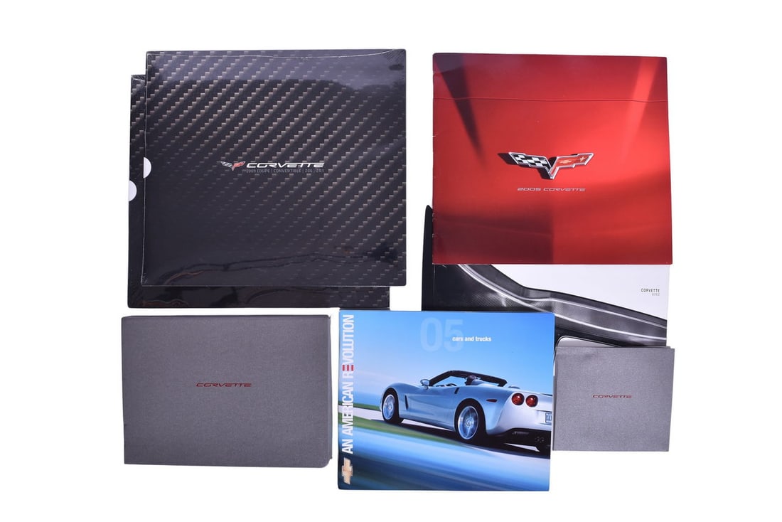 Seven 2005, 2009 and 2012 Corvette C6 Sales and Press Kit Items (1 of 2)