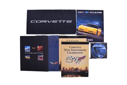 Seven Chevrolet Corvette C5 Press and Sales Items 2000-2004