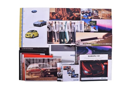 25 Pieces of Subaru Media and Sales Literature 1984-2015 - WRX, Concept Cars, etc.