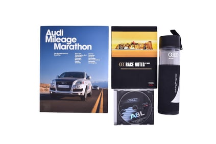 Audi Promotional Materials - Mileage Marathon, R8 LeMans Note Book, 2003 A8L DVD, etc.