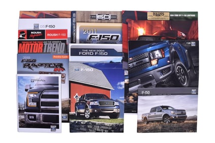 Thirty Pieces Of Ford F-150 Sales Literature And Promotional Items From 2000's- Harley Davidson,