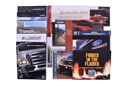 Twenty Pieces Of Ford Promotional And Sales Literature From 2000's- F-150, F-250, F-350, F-650,